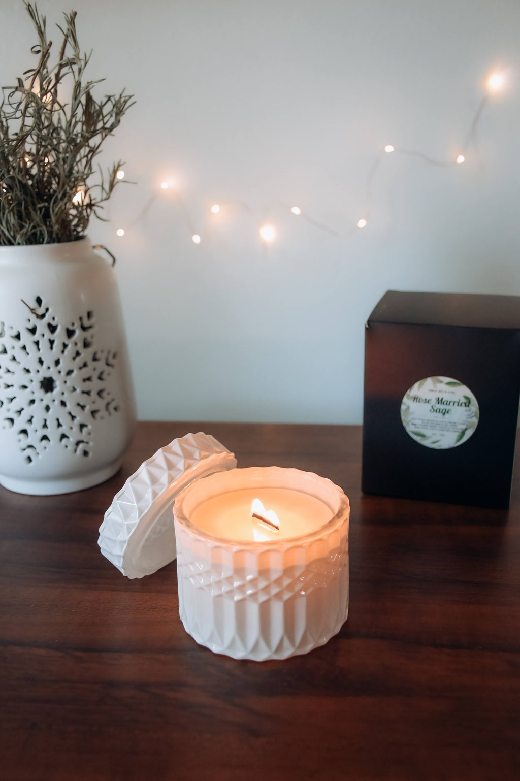 Rose Married Sage Refillable Candle