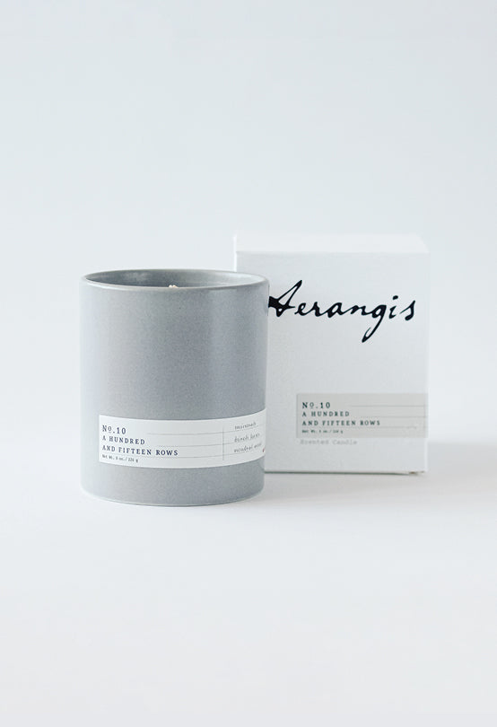 Aerangis No. 10 A Hundred and Fifteen Rows Candle – 8 oz