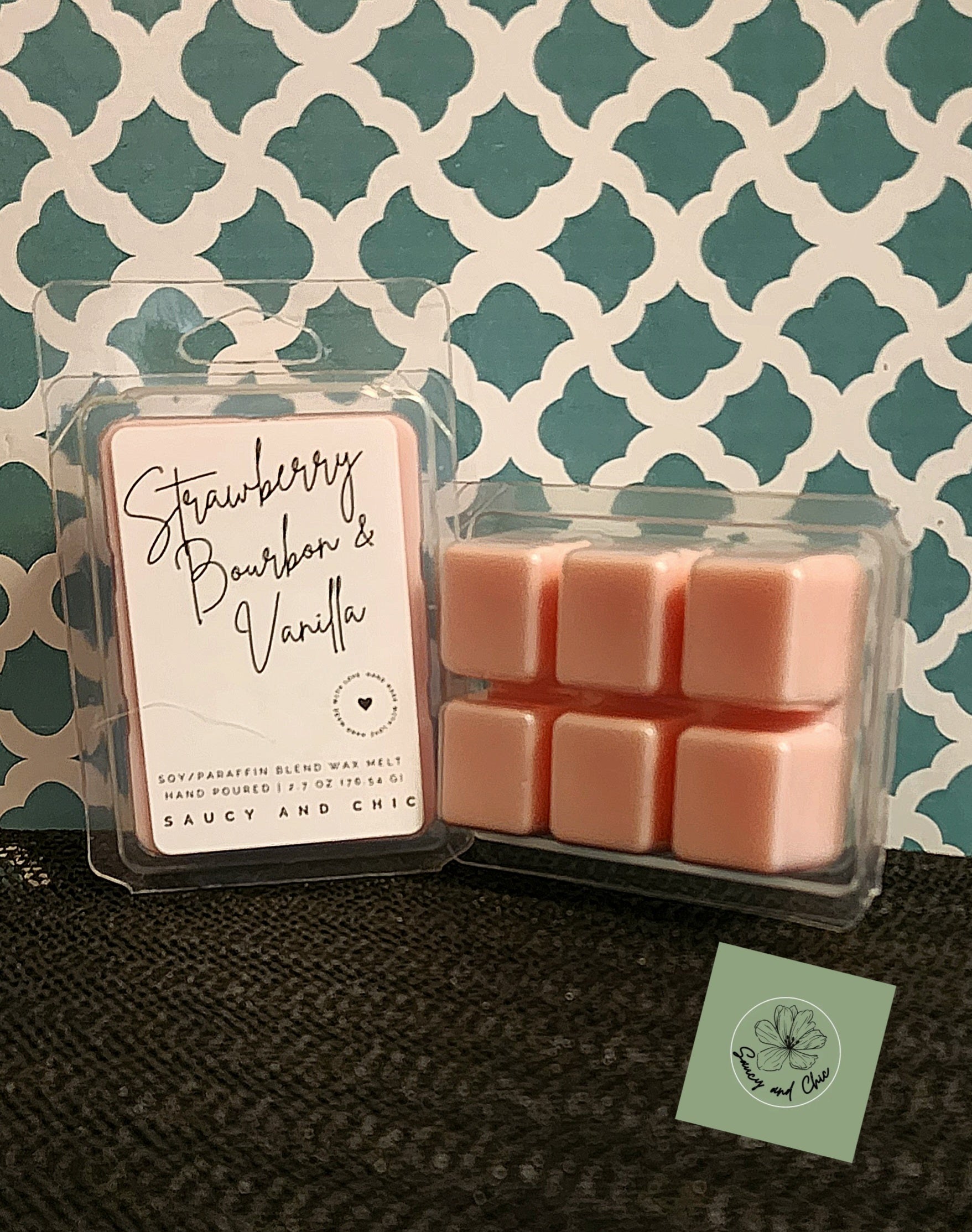 Strawberry, Bourbon & Vanilla Wax Melt – Sweet, Smoky & Luxuriously Smooth