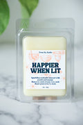 Happier When Lit Wax Melts by True by Katie | Plastic-Free Soy Wax