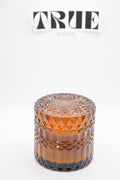 Golden Hour Refillable Candle by True by Katie – 7oz Amber Glass