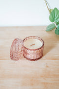 Sweet Like Cherry Wine Refillable Candle by True by Katie – 7oz Non-Toxic Hand-Poured