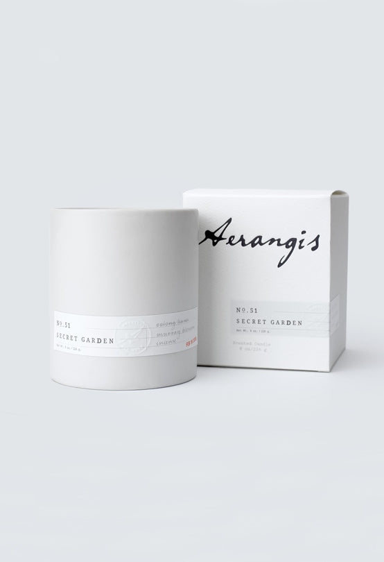 Aerangis No. 51 Secret Garden Candle – Eucalyptus & Incense Signature Collection