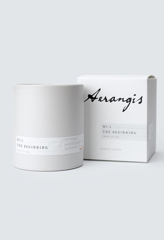 Aerangis No. 1 The Beginning Candle – Sandalwood & Orchid Signature Collection