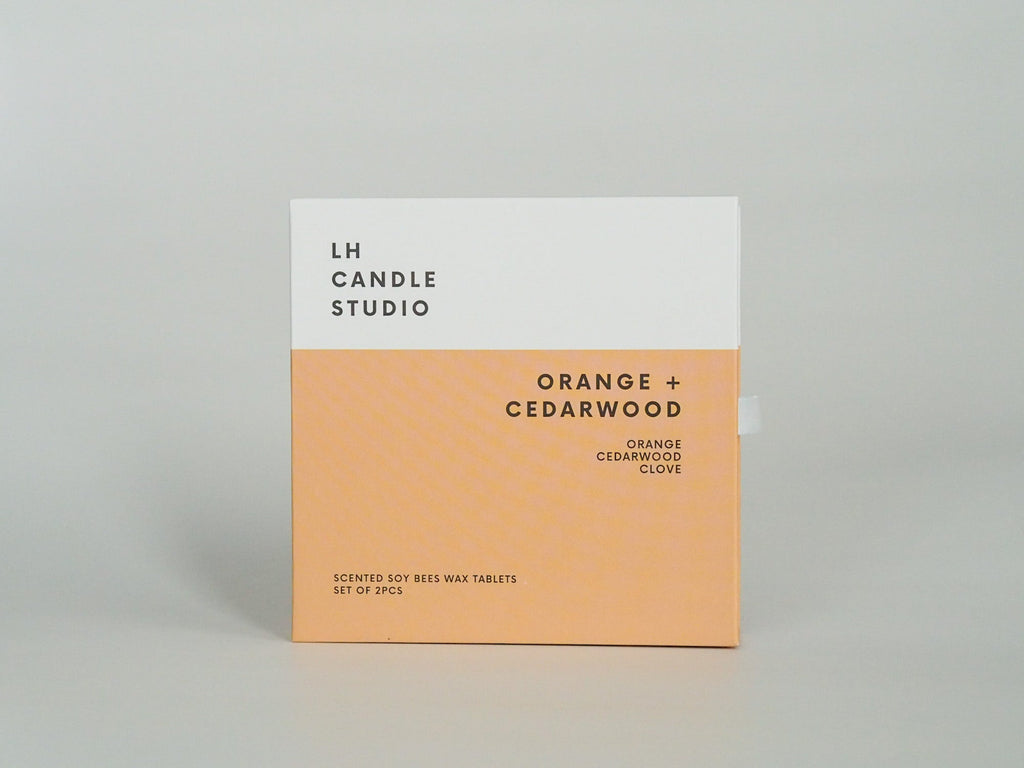Scented Wax Tablets - Orange cedarwood (set of 2)