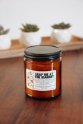 Leaf Me at the Market Candle by True by Katie | 9oz Non-Toxic Scented Candle