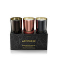 APOTHEKE Bestsellers Petite Candle Trio – Set of 3 Luxury Soy Candles (5 oz each)