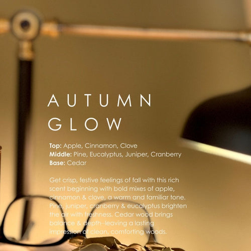Autumn Glow Soy Candle by Grand Candles | Apple, Cinnamon & Cedar Scented