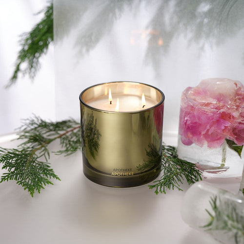 APOTHEKE Black Cypress 3-Wick Candle – 26 oz Luxury Soy Blend