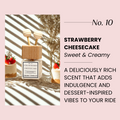 Strawberry Cheesecake Car Diffuser by Grand Candles | Sweet Creamy Scent