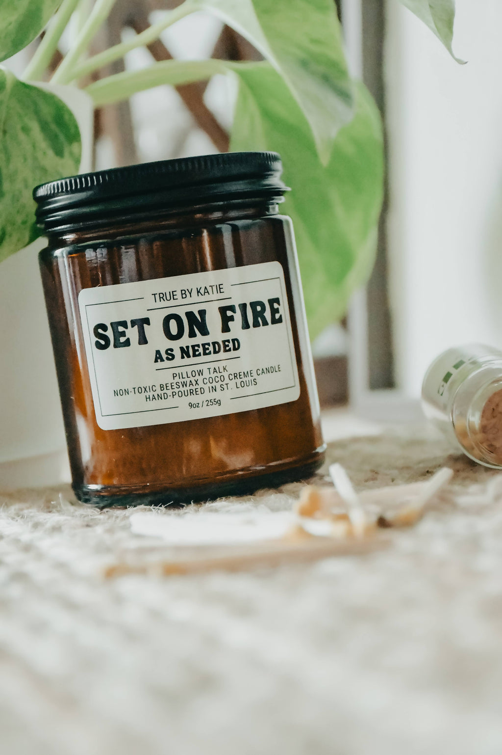 Set on Fire as Needed Candle