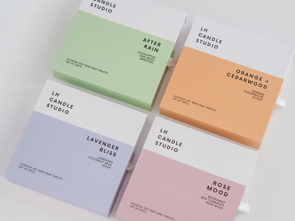 Scented Wax Tablets - Orange cedarwood (set of 2)