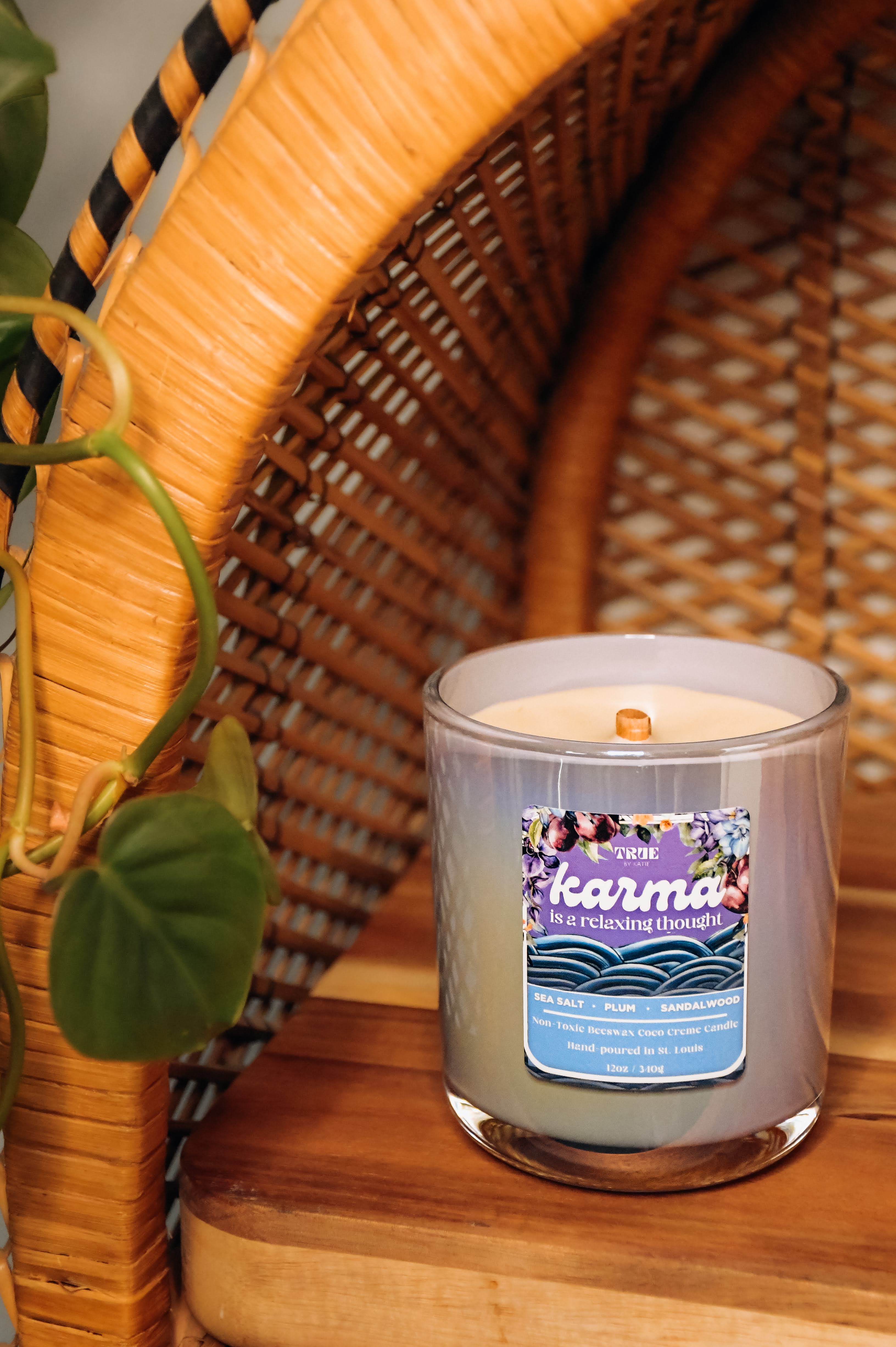 Karma is a Relaxing Thought Refillable Candle