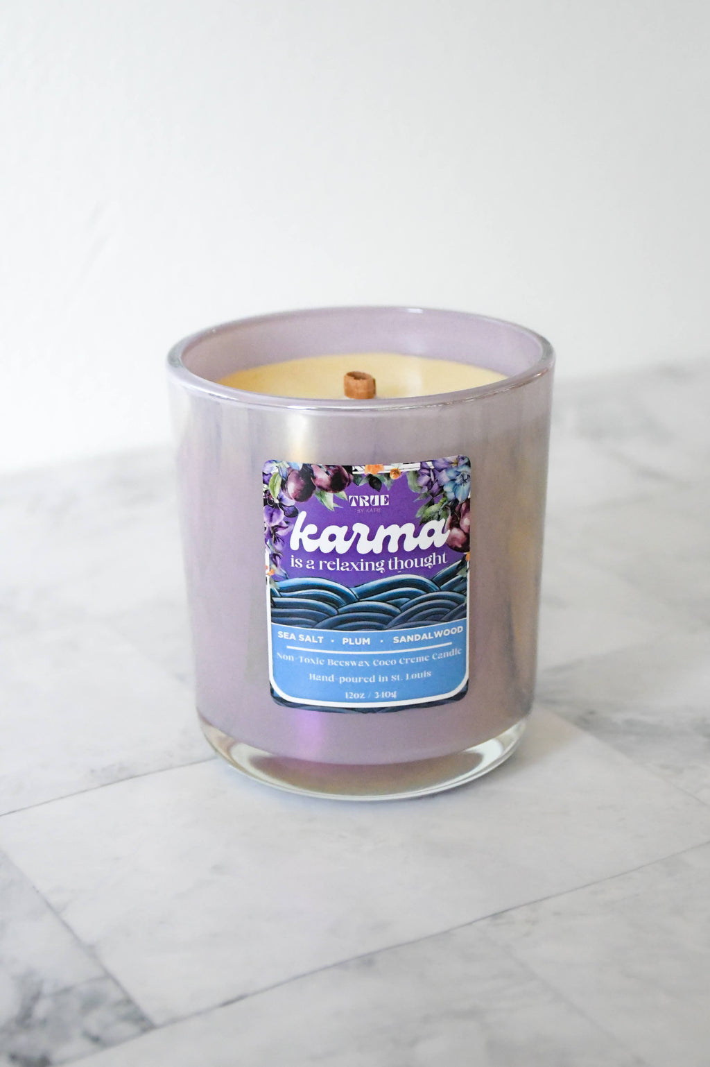 Karma is a Relaxing Thought Refillable Candle
