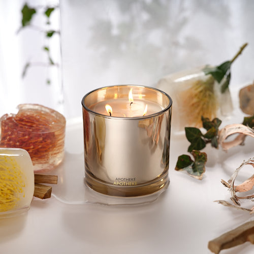 APOTHEKE Firewood 3-Wick Candle | 26 oz Seasonal Soy Candle
