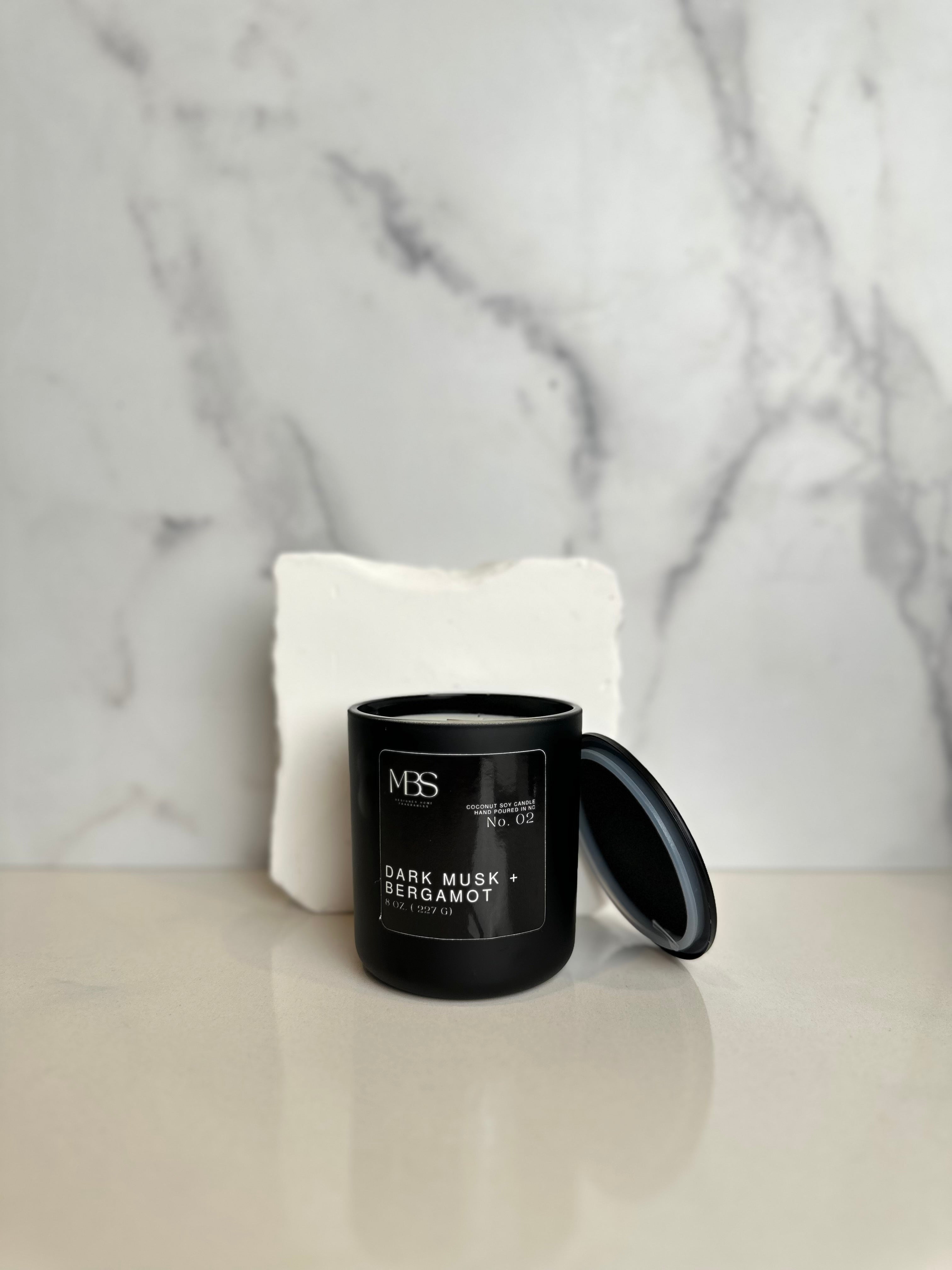 Dark Musk + Bergamot | 8oz Candle