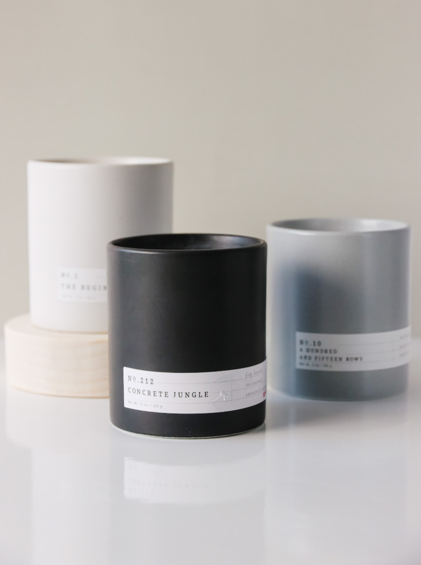 Aerangis No. 212 Concrete Jungle Candle – Bergamot, Cedarwood & Mineral Scent