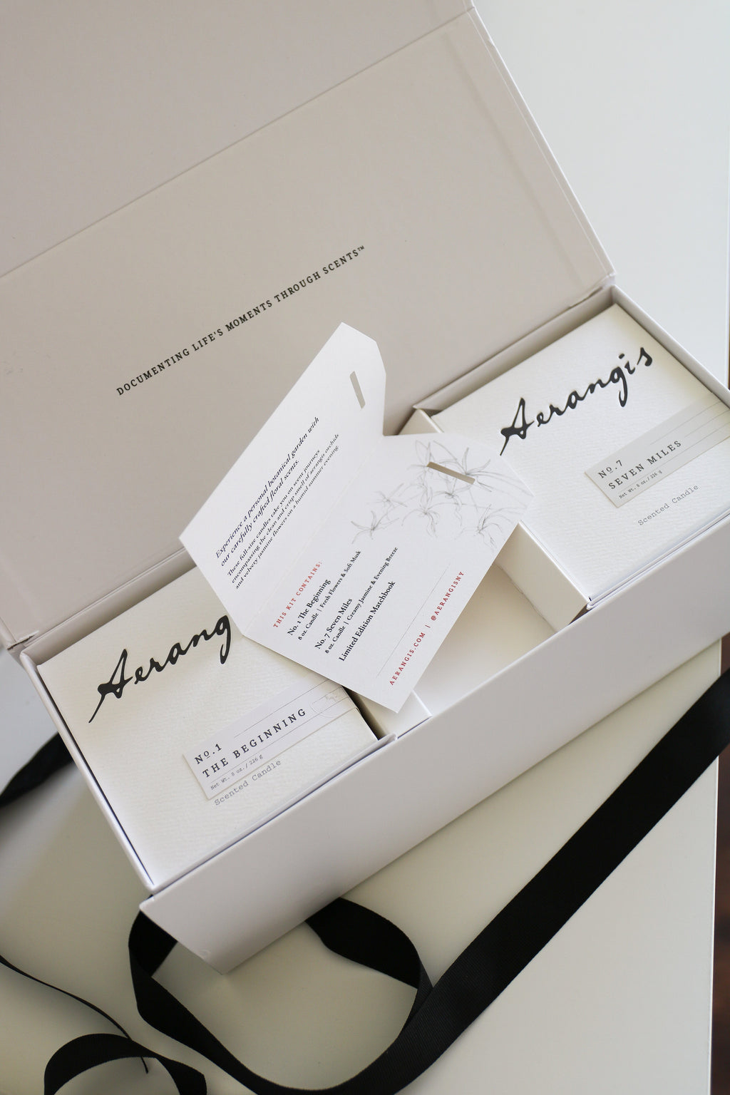 Aerangis Vineyard Journey Gift Set – Signature Collection Candles with Matchbook