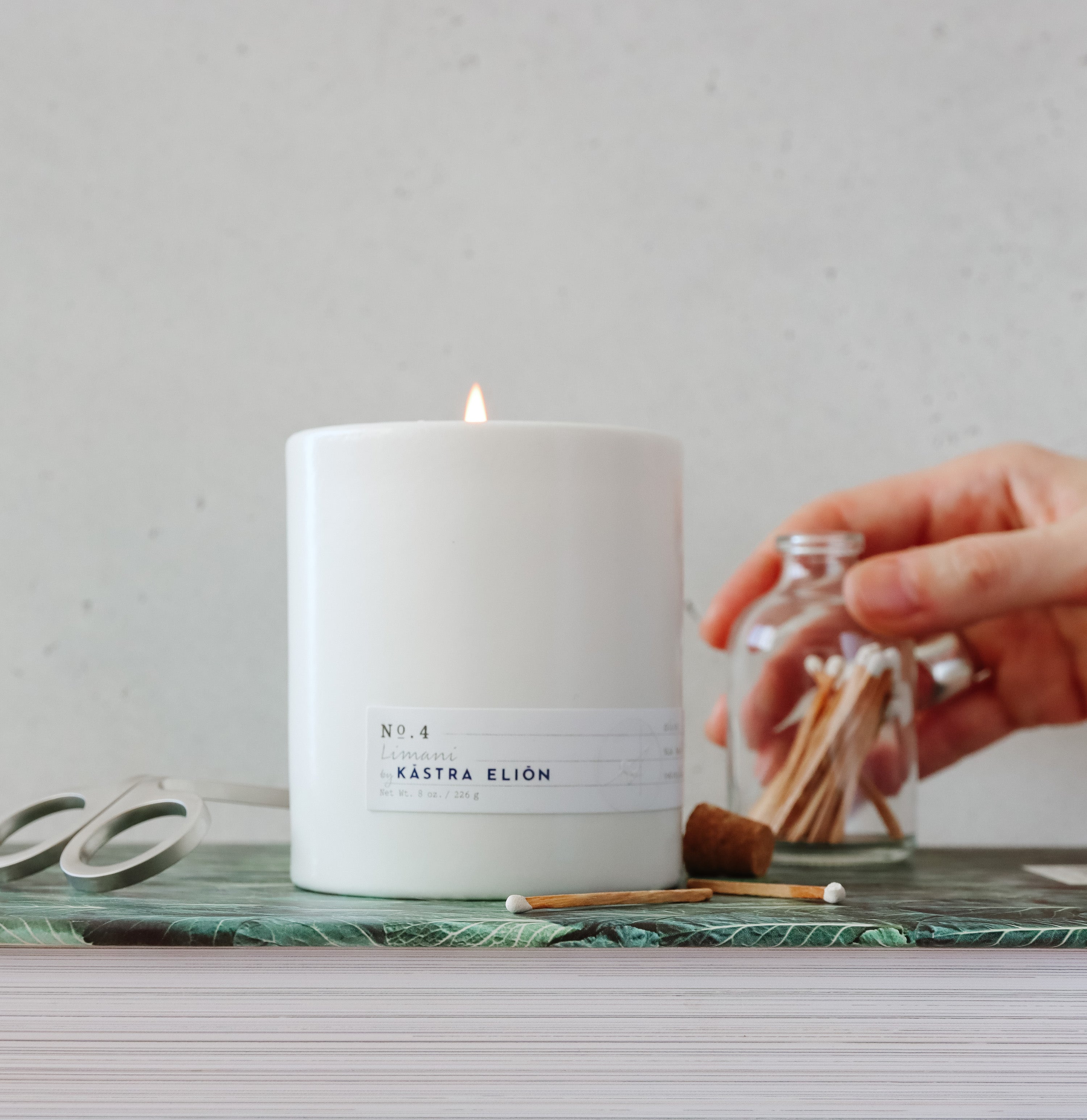 No. 4 Limani by Kastra Elion — Aerangis Luxury Candle (8 oz)