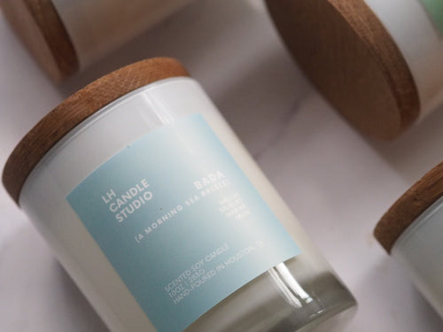 Bada (A Morning Sea Breeze) Candle by LH CANDLE STUDIO – 7 oz Soy Wax