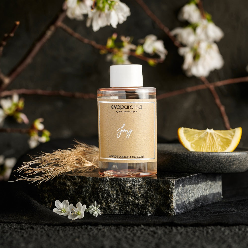 Ivory Fragrance Oil by Evaparoma – Oud & Bergamot Diffuser Oil