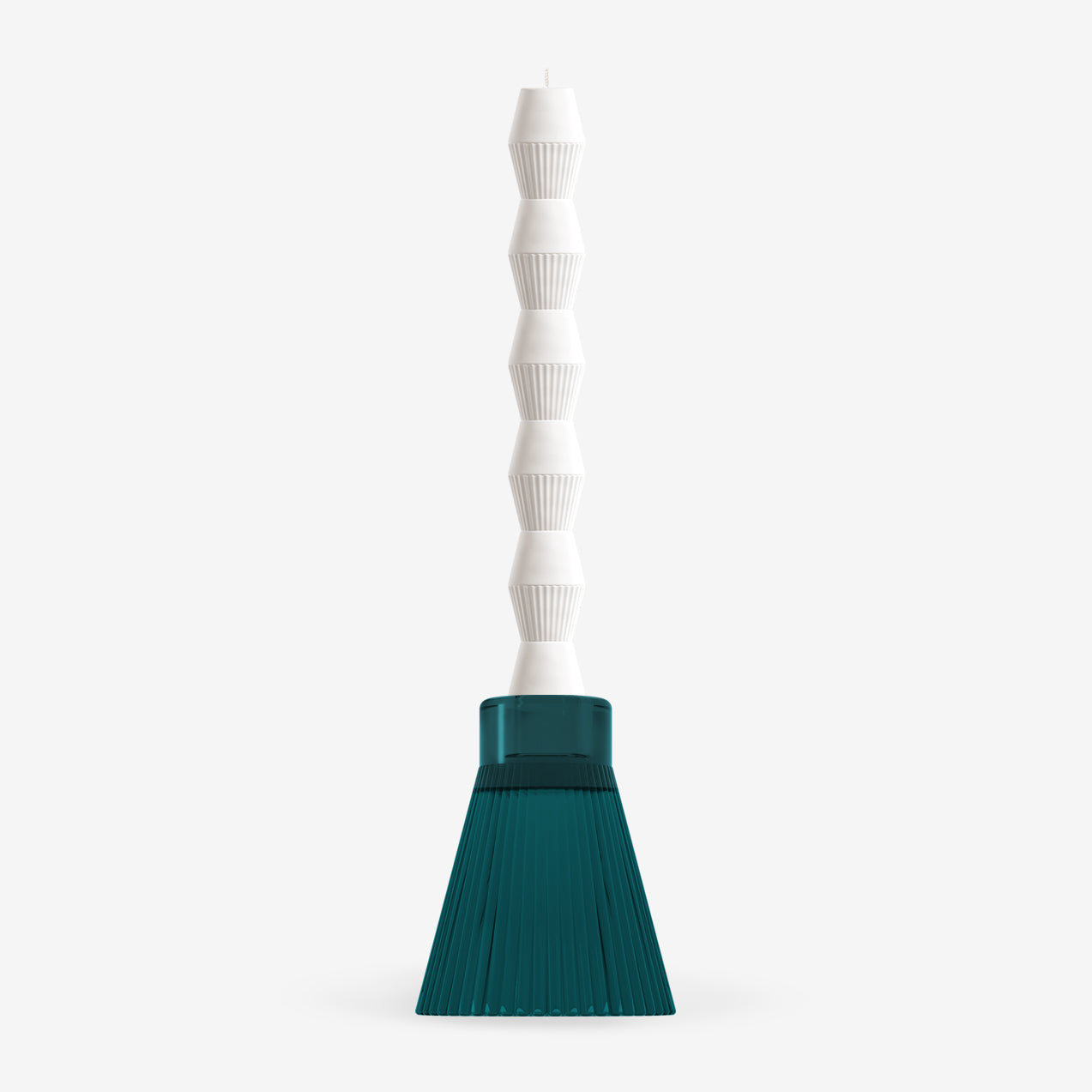 ZAI Geometric Pillar Candle in Ivory