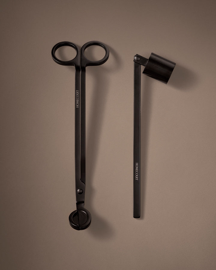 Homecourt Candle Accessory Duo – Snuffer & Wick Trimmer Set