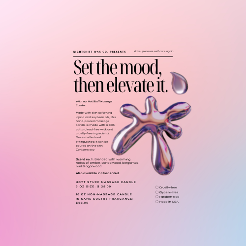 Hot Stuff Massage Candle