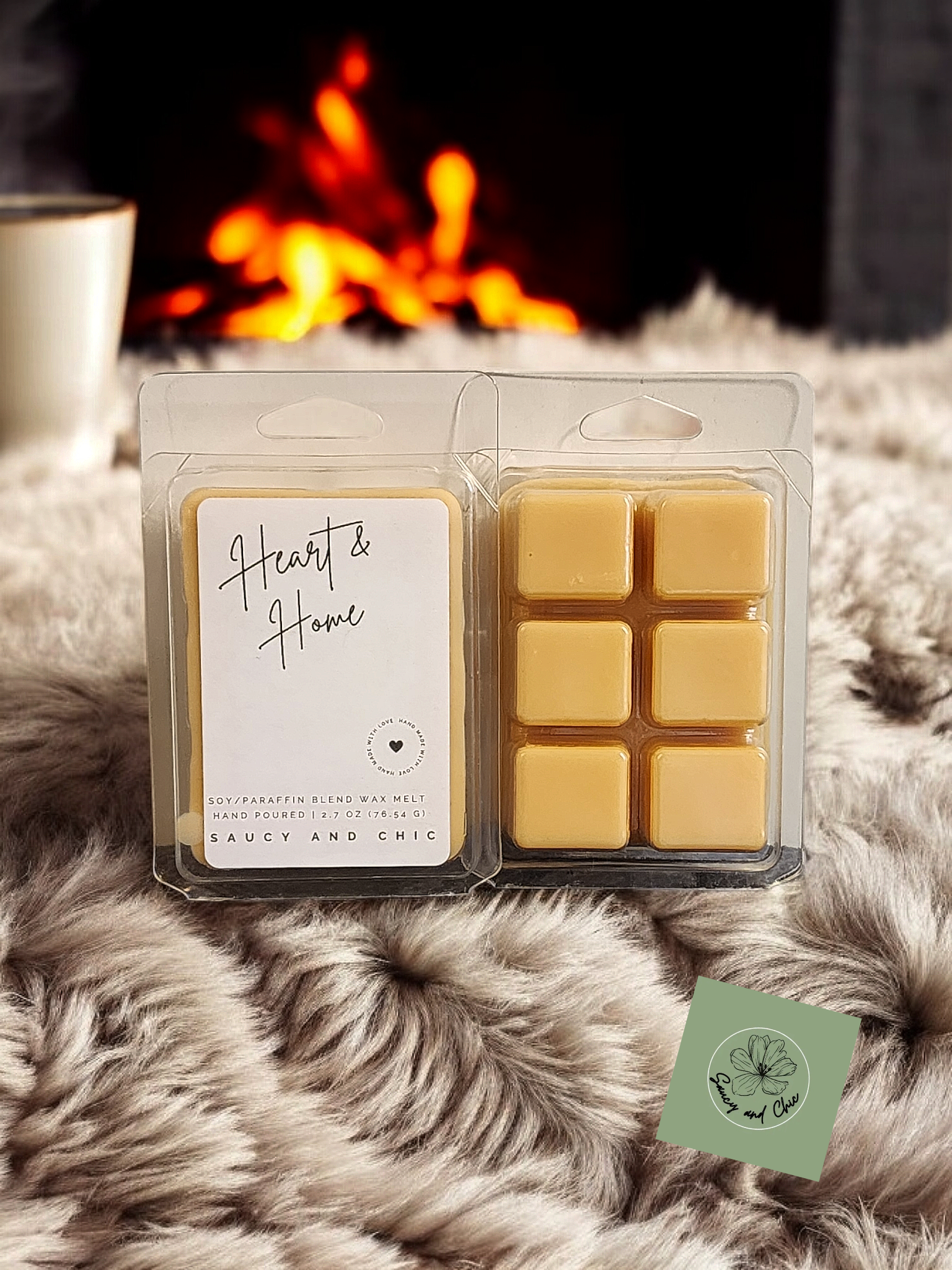 Heart & Home Wax Melt – Warm, Cozy Fragrance for a Welcoming Space