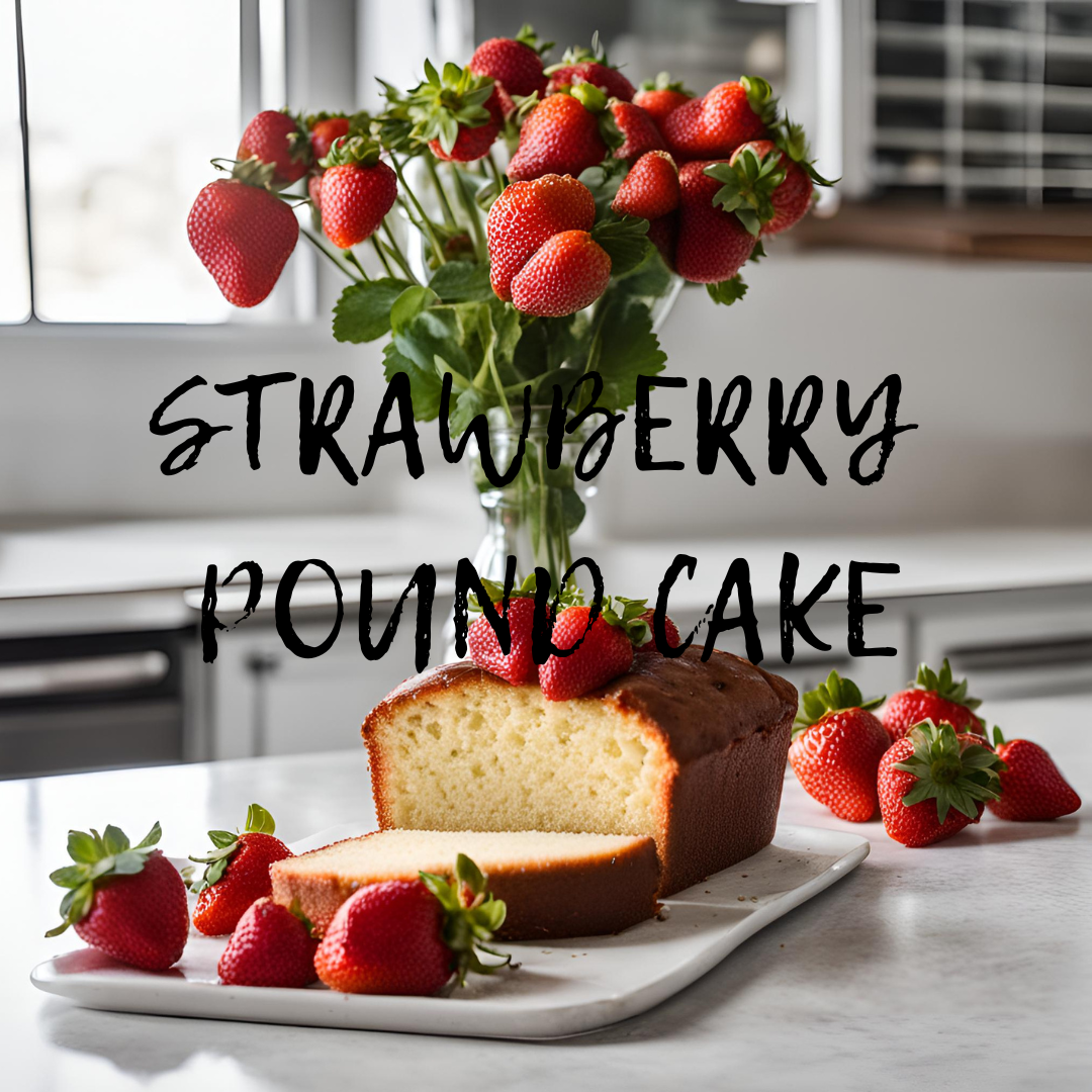Strawberry Pound Cake Wax Melt - Sweet & Fruity Scented Wax Cubes for a Cozy Home
