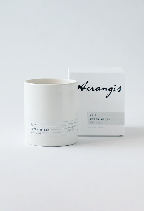 Aerangis No. 7 Seven Miles Gardenia Candle – 8 oz Signature Collection