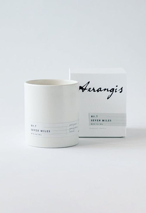 Aerangis No. 7 Seven Miles Gardenia Candle – 8 oz Signature Collection