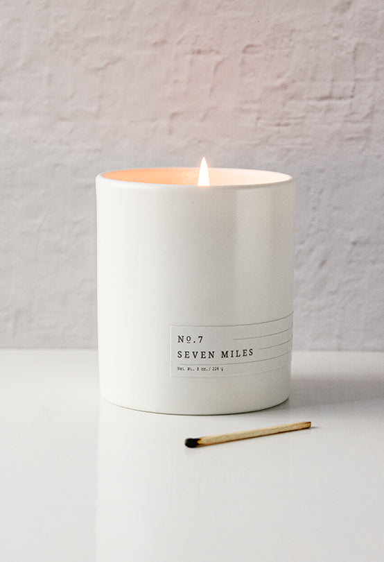 Aerangis No. 7 Seven Miles Gardenia Candle – 8 oz Signature Collection