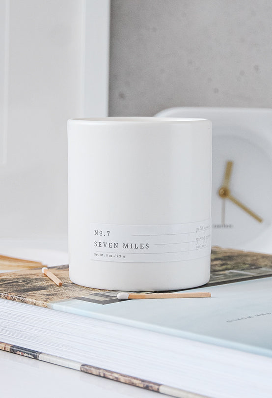 Aerangis No. 7 Seven Miles Gardenia Candle – 8 oz Signature Collection