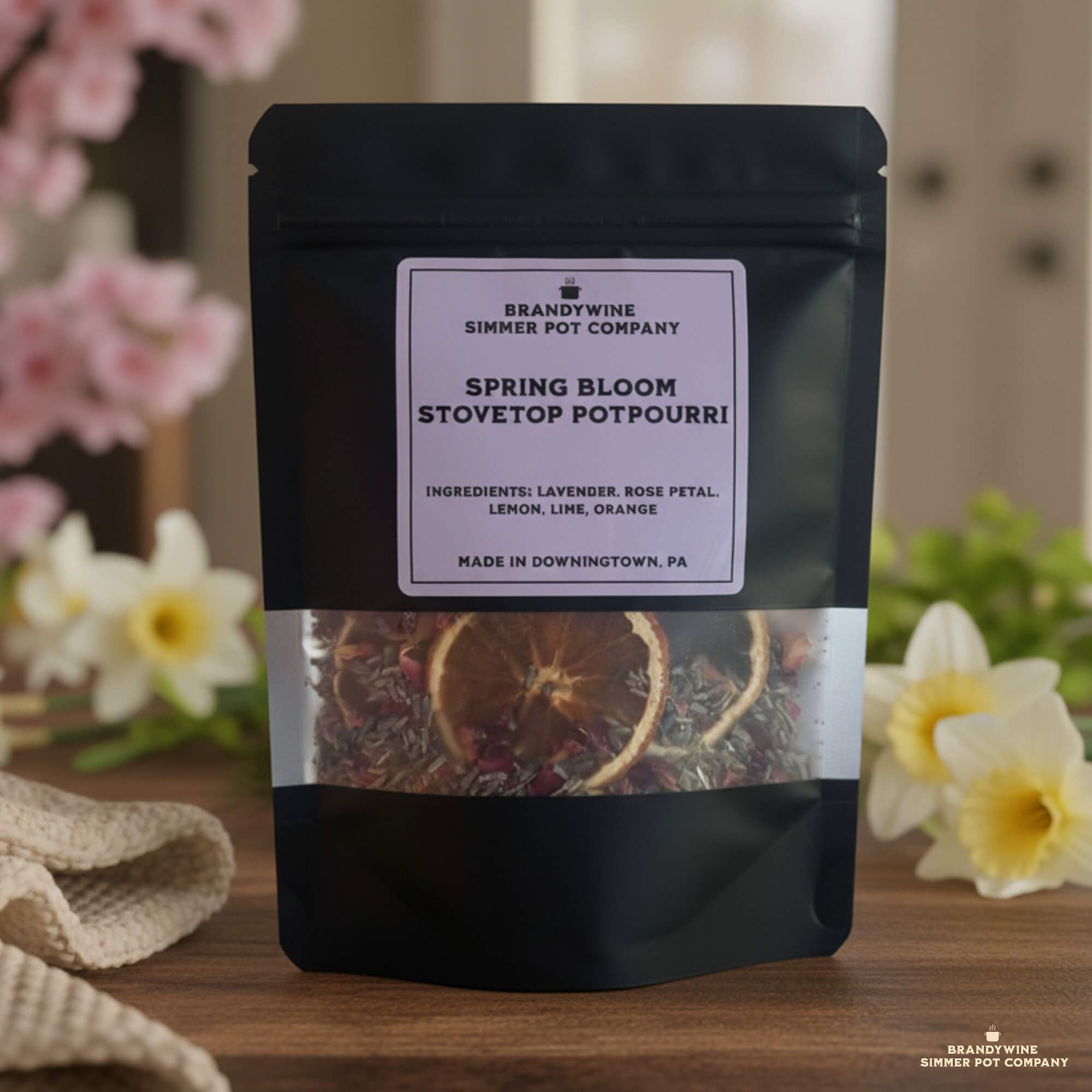 Spring Stovetop Potpourri by Brandywine Simmer Pot | Natural Floral & Citrus Blend
