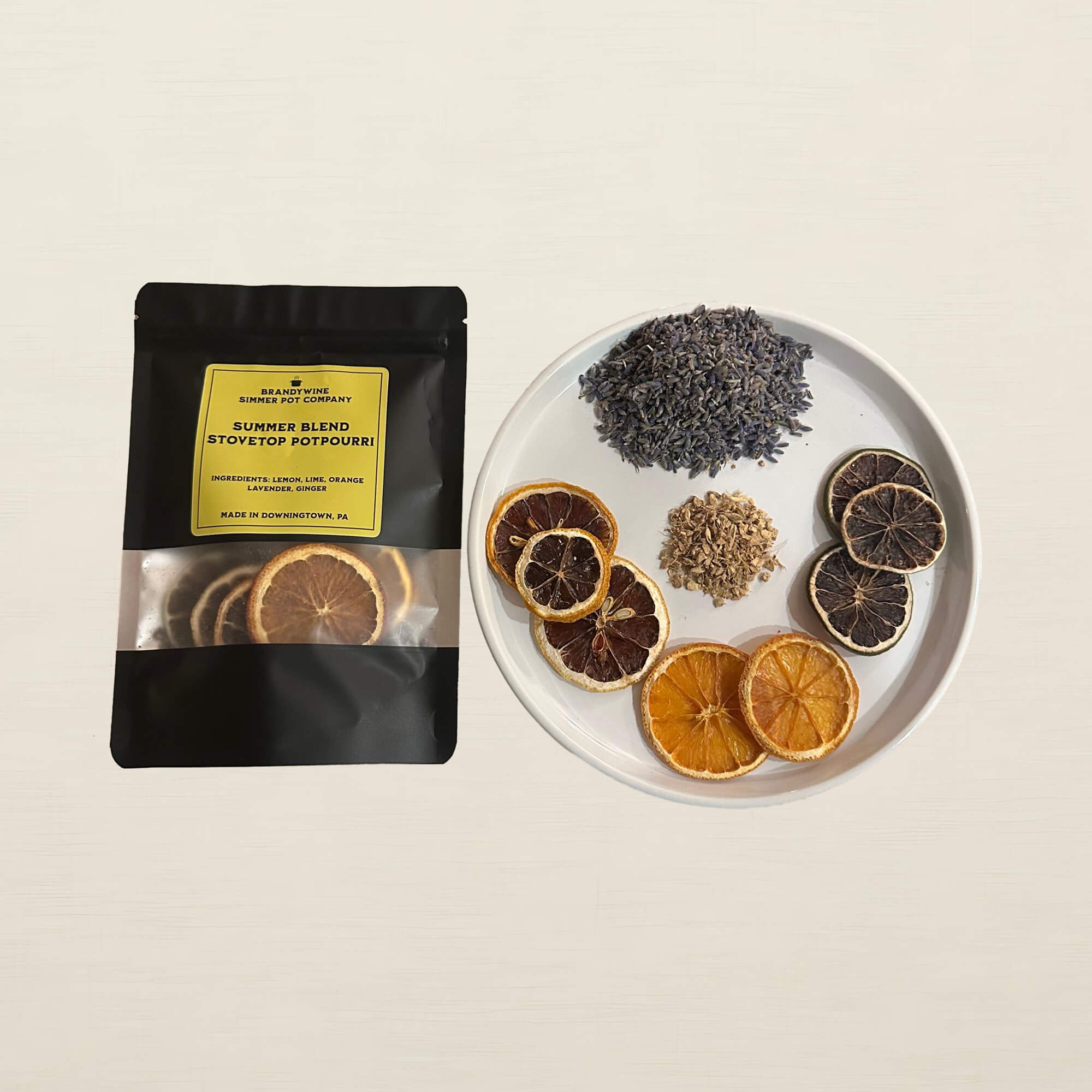 Summer Stovetop Potpourri by Brandywine Simmer Pot – All-Natural Lavender & Citrus Blend