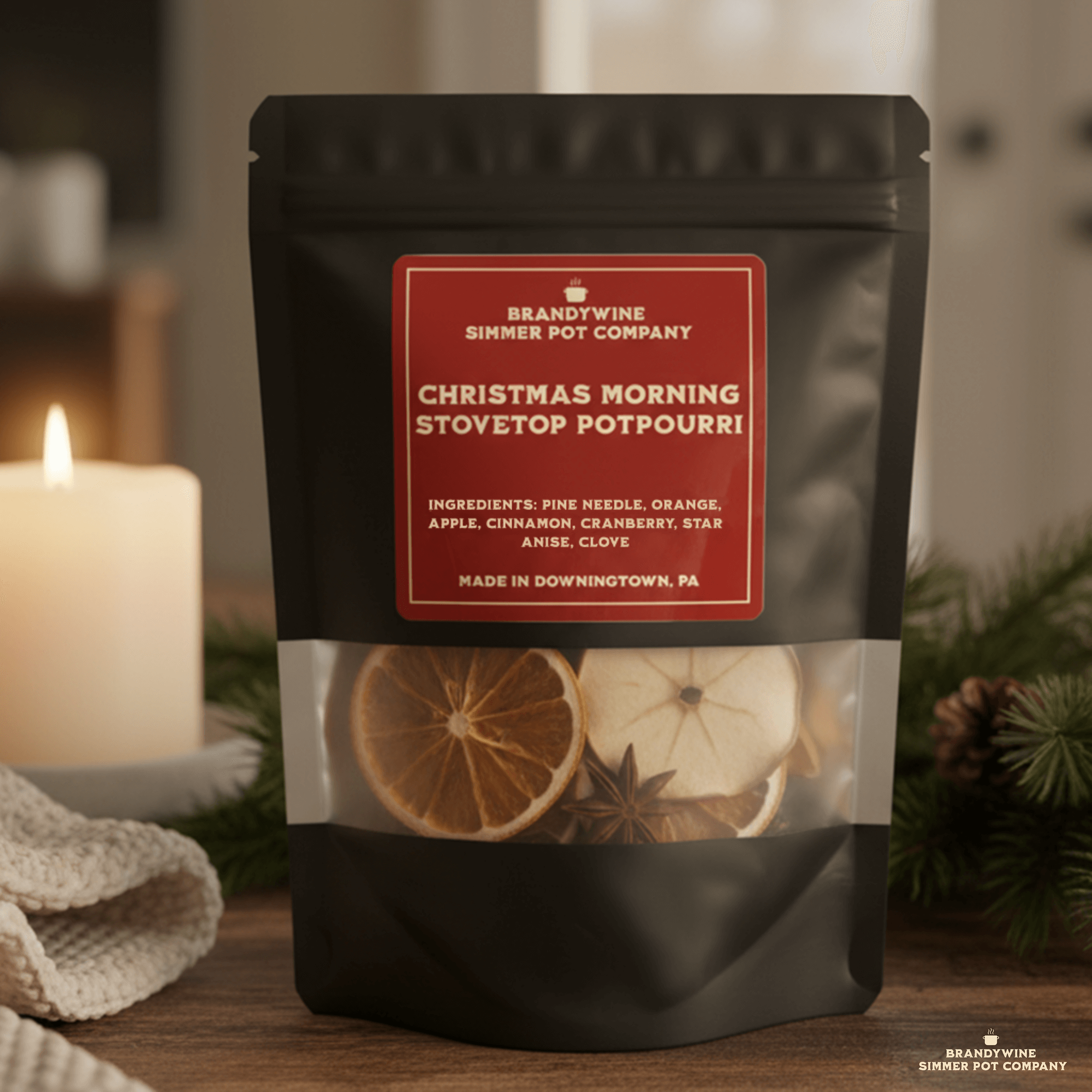 Christmas Stovetop Potpourri by Brandywine Simmer Pot – Natural Holiday Fragrance Blend