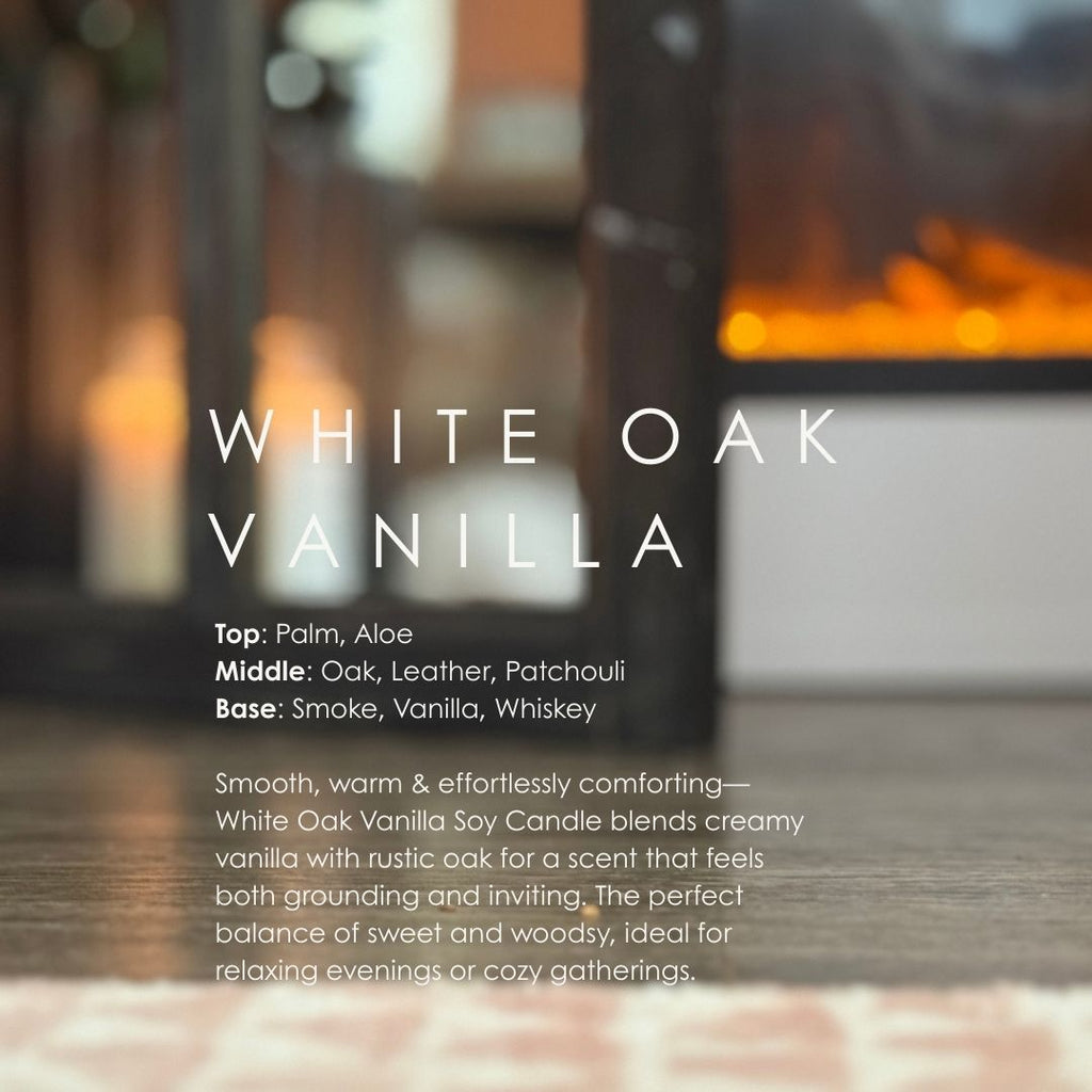 White Oak Vanilla Candle by Grand Candles | Soy Wax