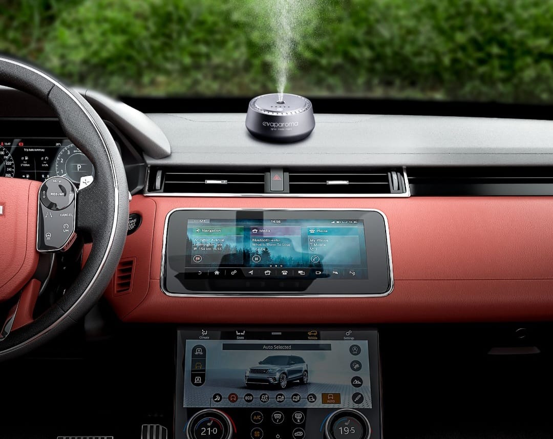 Evaparoma Car Antislip Dashboard Scenting Fragrance Diffuser with Smart Auto Start/Stop