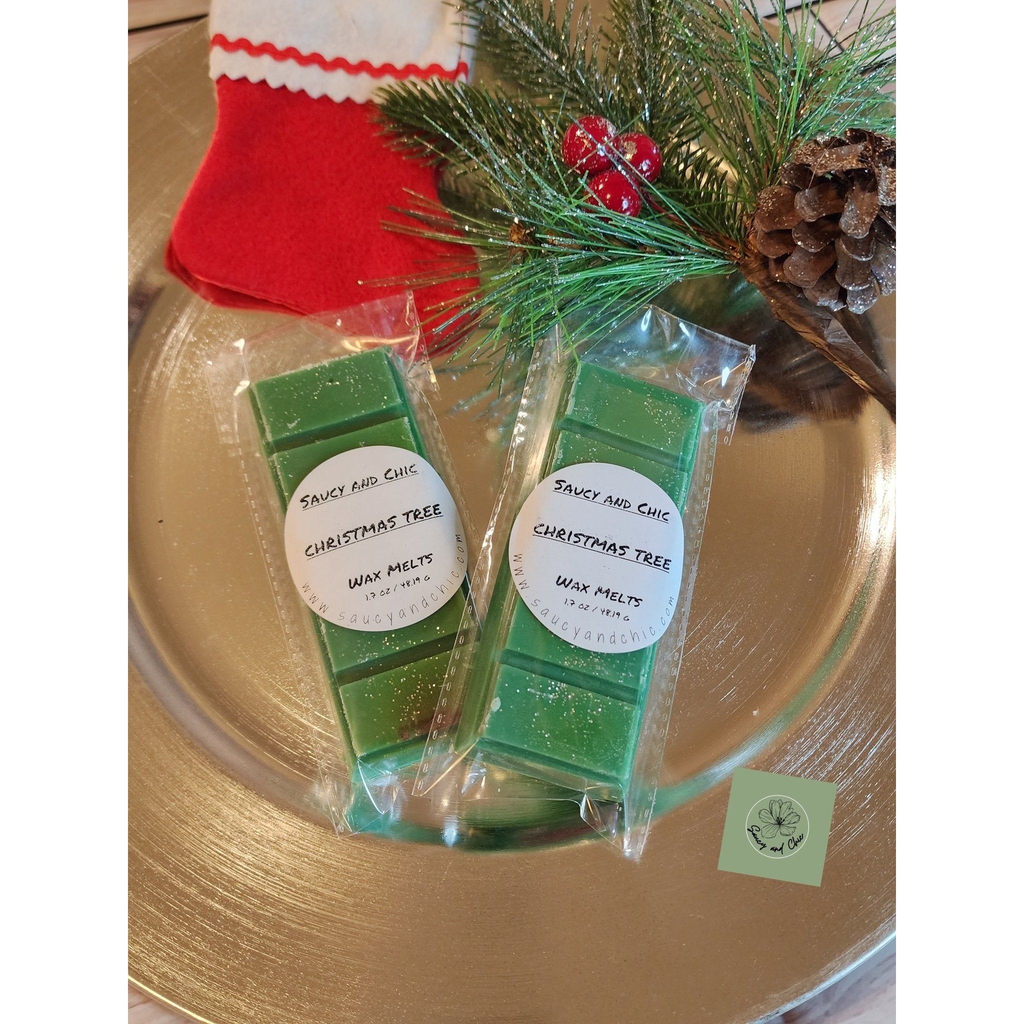Christmas tree wax melt
