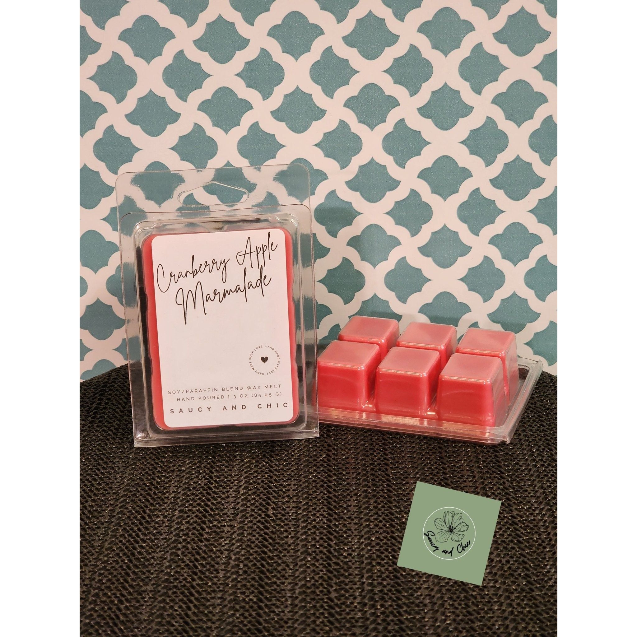 Cranberry Apple Marmalade Wax Melt - Cozy, Fruity Scented Melts | Perfect for a Warm, Inviting Home Fragrance