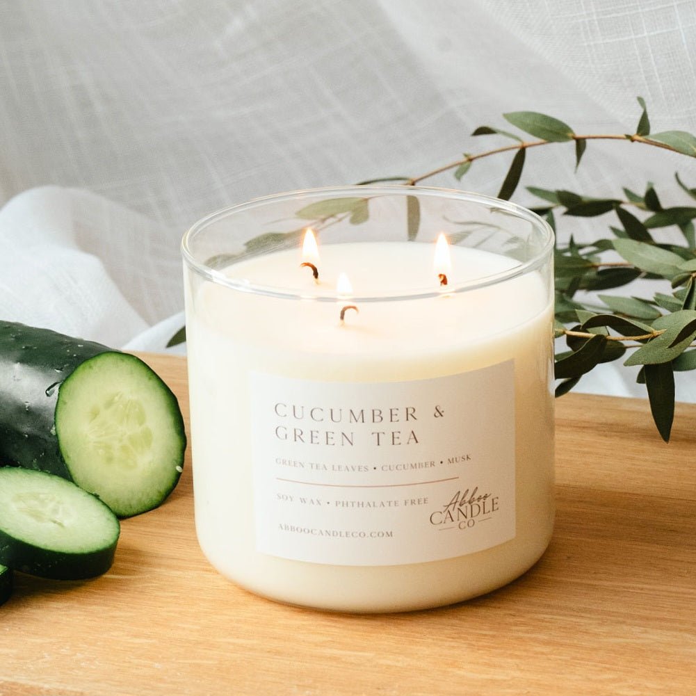 Cucumber and Green Tea 3-Wick Soy Candle