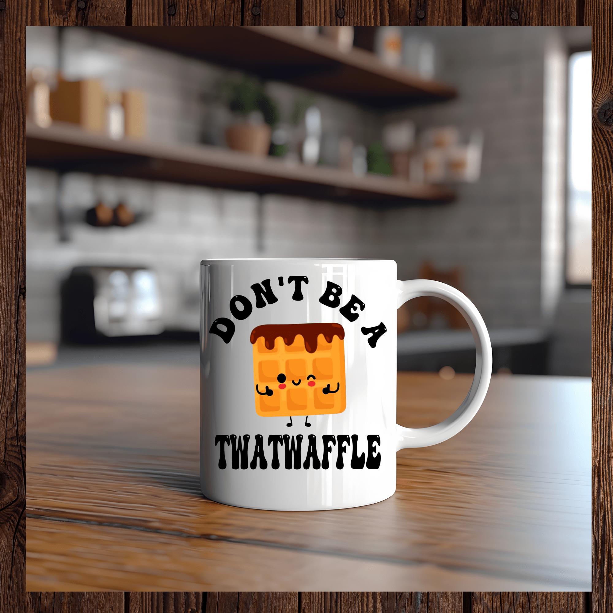 Don't be a twatwaffle ceramic mug