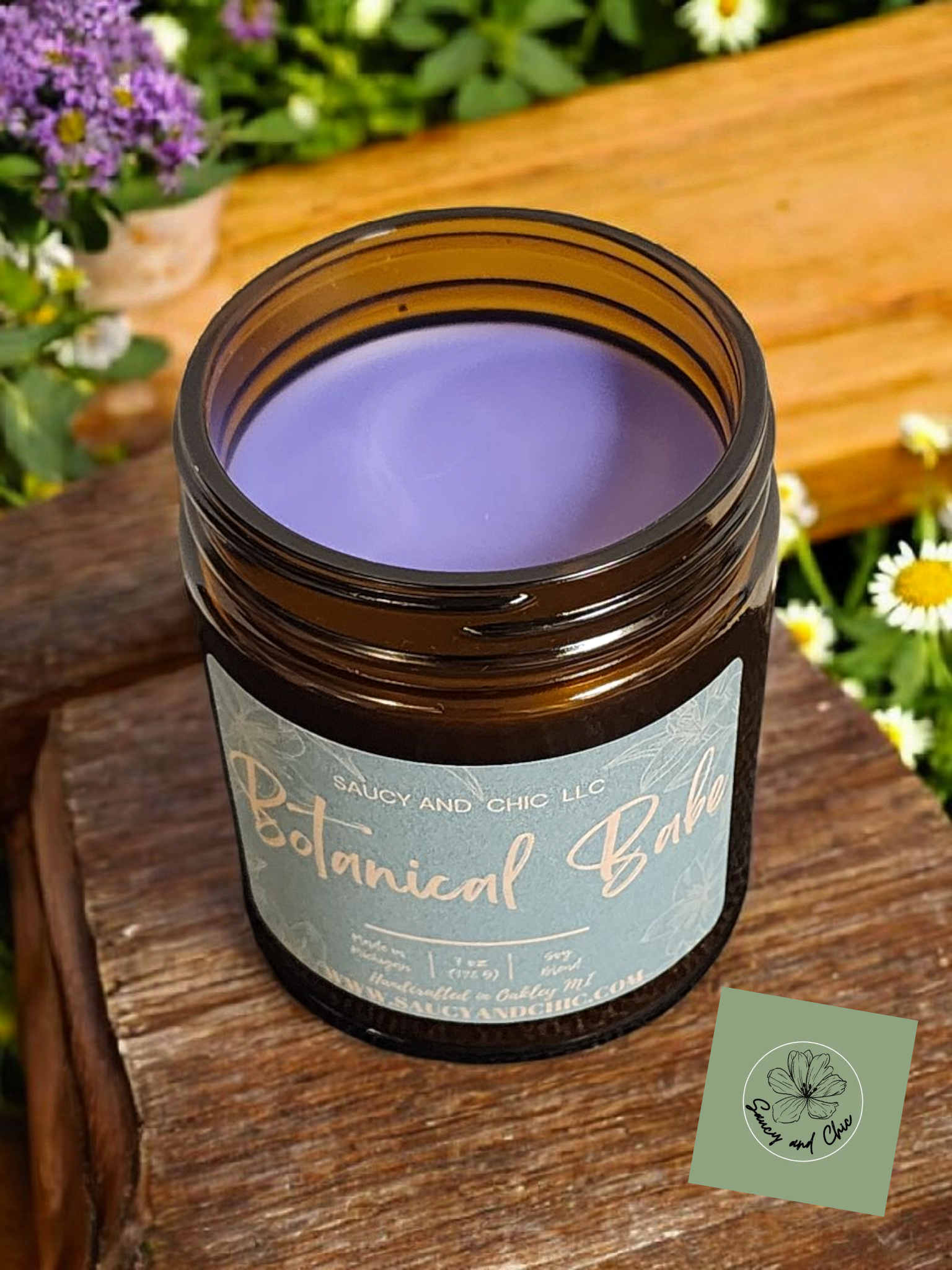 Botanical Babe Wickless Candle – Floral & Fresh Home Fragrance