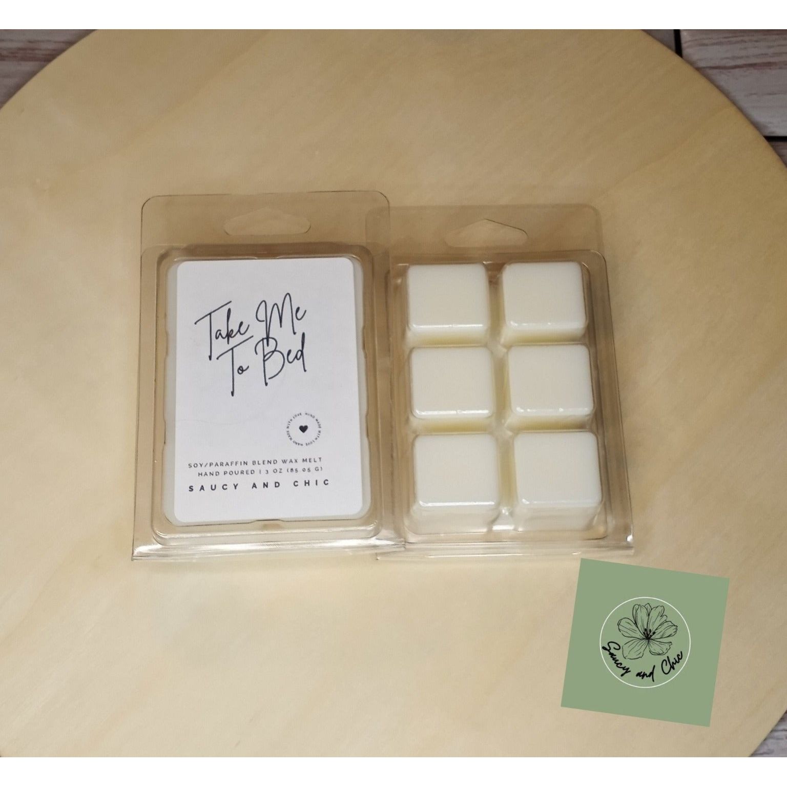 Take Me to Bed Wax Melt – Spicy, Musky, and Ready to Heat Things Up | Saucy & Chic
